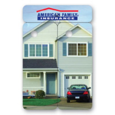 USA Made Thermal Perforated Laminated Loyalty Card Keytag Set (2"x3")