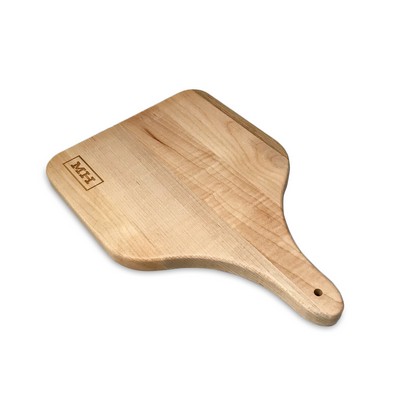 12" Wood Cutting Board w/Paddle Handle