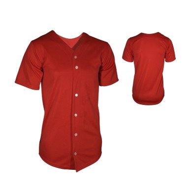 Youth Pro-Weight Textured Mesh Pro-Style Full Button Baseball Jersey Shirt