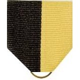 Pin Drape Ribbon, Black-Gold w/ Jump Ring
