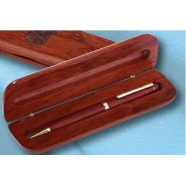 Rosewood Single Pen Set w/ Round Edge