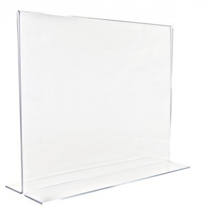 Horizontal Clear Styrene Sign Holder (9"x6")