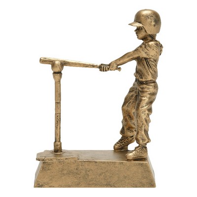 10.5" Boys T-Ball Signature Resin Figure Trophy