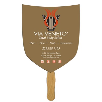 Shield/Shovel Fast Hand Fan (1 Side) 1 Day