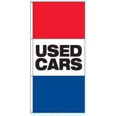 Single Faced Free Flying Drape Flags (Used Cars)