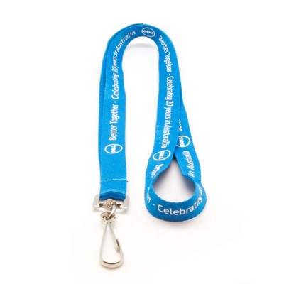 5/8 in Poly Lanyard with Silkscreen Logo