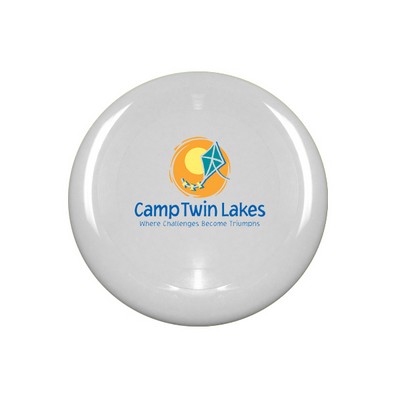 10" Style Hard Plastic Disc White- Full Color Logo Flying Discs