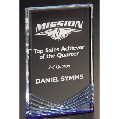 Inspire Acrylic Award, Blue, Small (3-1/2"x5")