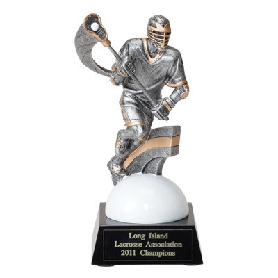 7 ¼" Lacrosse Trophy w/Lacrosse Figure