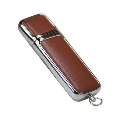 Flat Leather USB 2.0 (4GB)