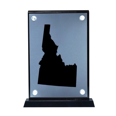 Floating Idaho Map Shape Award