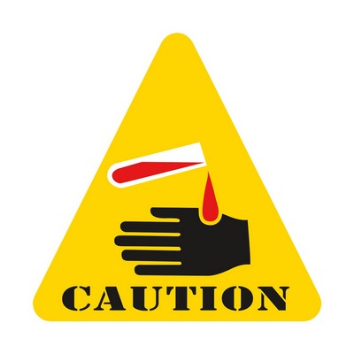 Triangle Sticker | 4" x 4"| White Vinyl | Ultra Removable Adh Back | Screen