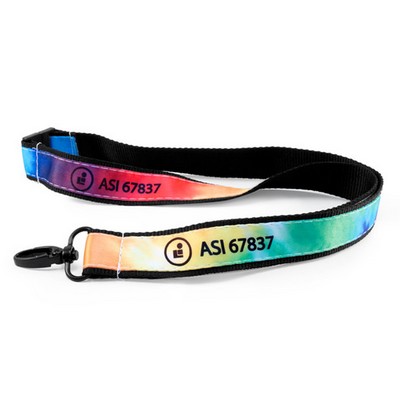 1 in 2 Layer Polyester and Satin Lanyard with Sublimation Imprint