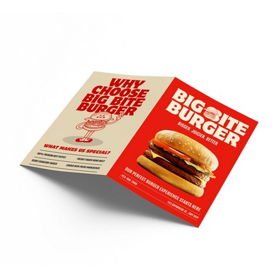 Folded Business Flyers (Printed Outside and inside)