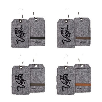 Poplar Felt Luggage Tag