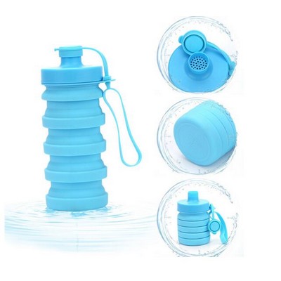 Collapsible Silicone Travel Water Bottle