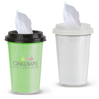 40 Facial Tissues in a Plastic To-Go Cup