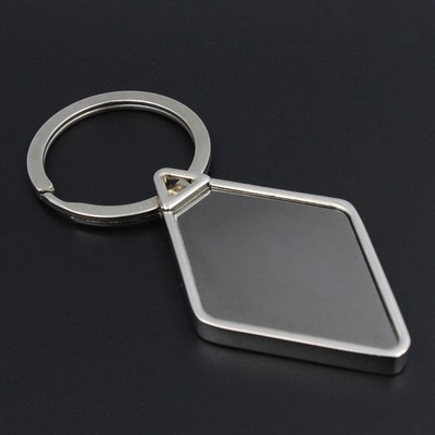 Diamond Shape Metal Keychain