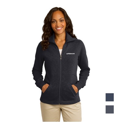 Port Authority® Women's Slub Fleece Full-Zip Jacket