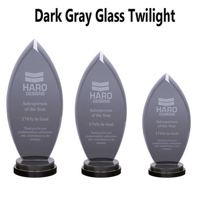 Dark Grey Glass Twilight Award.