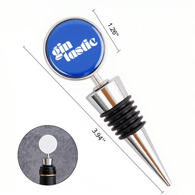 Custom Metal Bottle Stopper Middle Size