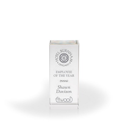 Alexis Clear Crystal Column, Medium