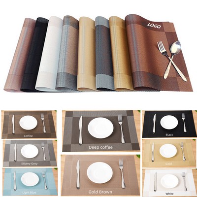 Heat-Resistant Stain Resistant Washable PVC Table Mats