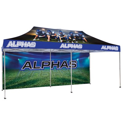 10' x 20' Canopy Tent w/1 Full Double Sided Wall
