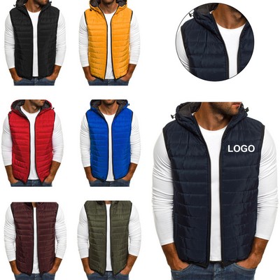 Men's Winter Lightweight Packable Down Puffer Vests