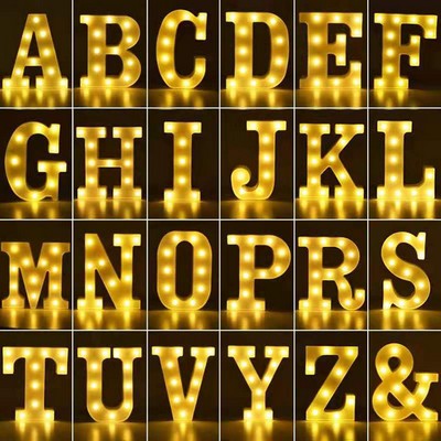 LED Decoration 3D Marquee Letter Light Sign Height 8.7"