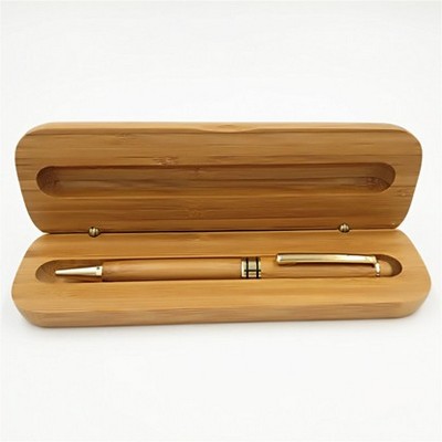 Bamboo Fountain Pen with Case