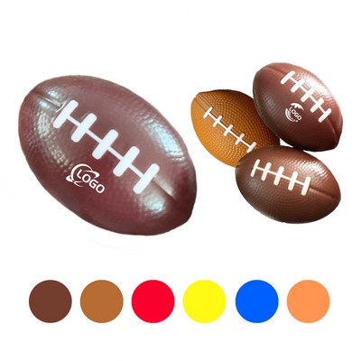 MOQ 50pcs PU Foam Soft Decompression Rugby Ball