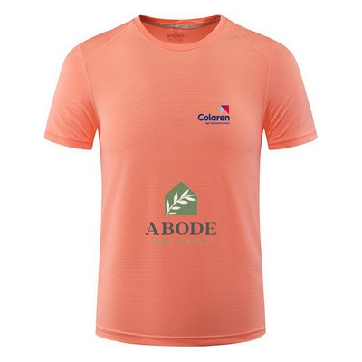 Customized round neck Cool and quick drying Universal style T-shirts
