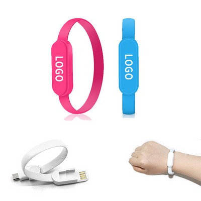 2-In-1 USB Charging Data Cable Connector Bracelet