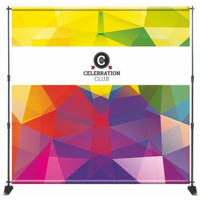 8' W x 8' H Fabric Banner W/ Stand