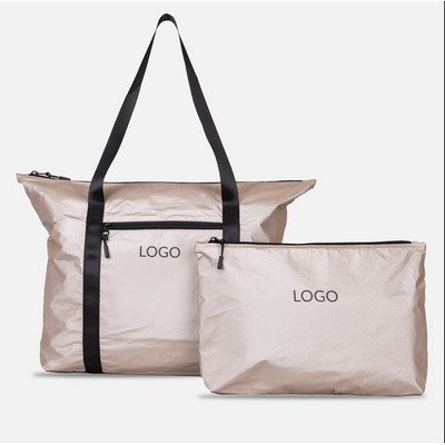 Tyvek Tote & Pouch, Metallic