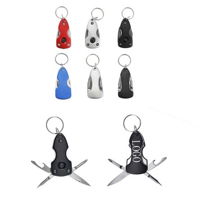 6" 1 Multi-Purpose Tool Knife Keychain