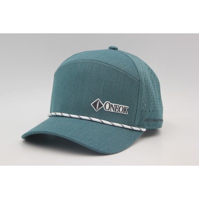 5 Panel Sport Trucker Cap w/Laser Cut Mesh Back