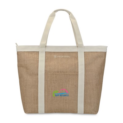 KEEPCOOL® Nairobi Jute Shopper Cooler - Natural