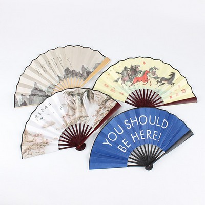 Rice Paper Folding Fan