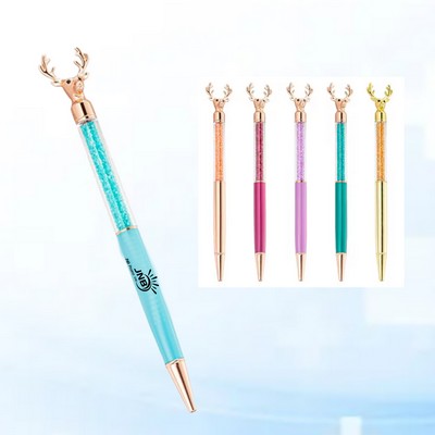 Christmas Reindeer Floating Glitter Pen for Festive Writing
