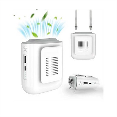 Summer Waist Clip Fan Power Bank