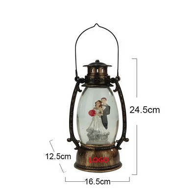 Auto Music Snow Globe w/ Light