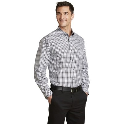 Port Authority® Long Sleeve Gingham Easy Care Shirt