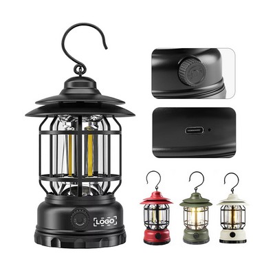 Outdoor Rechargeable Vintage Camping Lantern