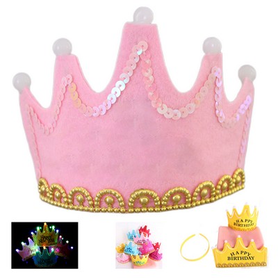 Birthday Glowing Crown Hat
