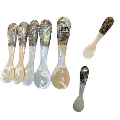 Shell Acrylic Handle 10cm Spoon