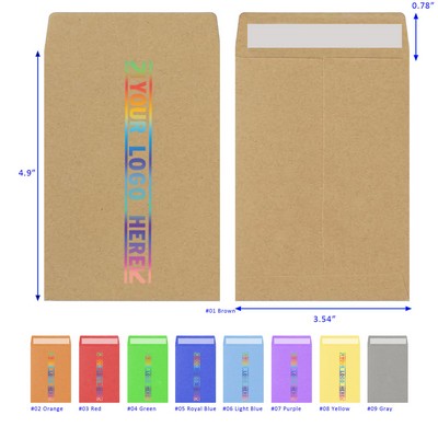 Self Adhesive Coin Seed Envelope Storage Packet