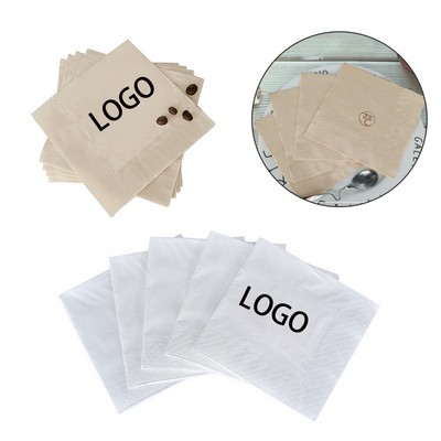 Custom 2-ply Cocktail Napkins Beverage Luncheon Paper Napkins