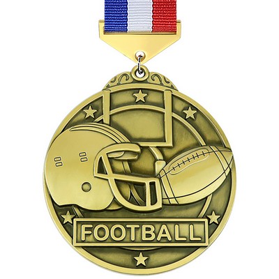 Metal Football Medals